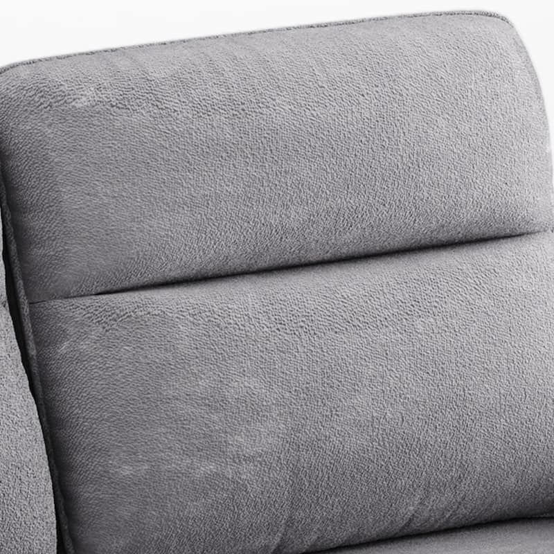 Moasis 81" Sectional Sleeper Sofa with Pull Out Bed & Adjustable Backrest and Power Outlets