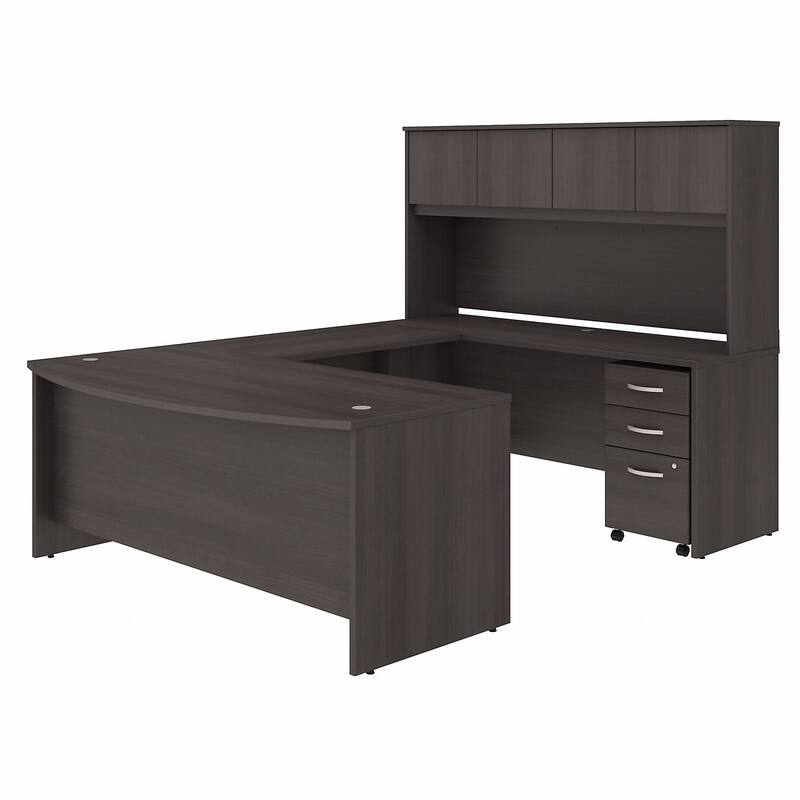 Studio C 72W U Desk with Hutch and Drawers by Bush Business Furniture