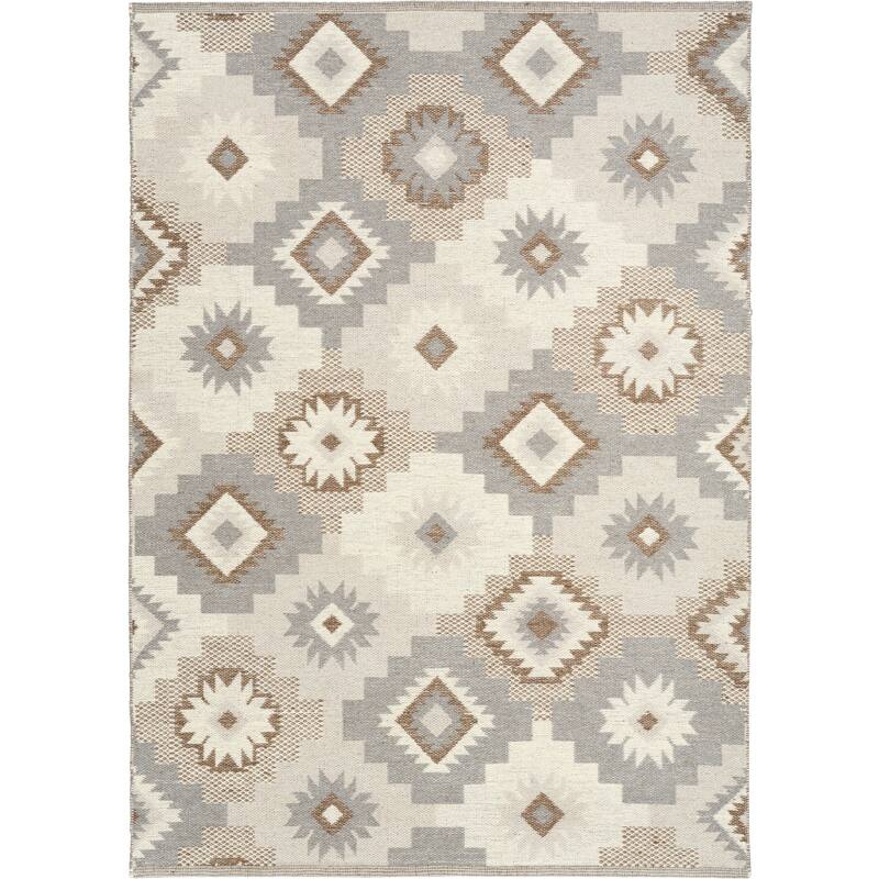 Nourison Copenhagen Flatwoven Wool Indoor only Geometric Area Rug