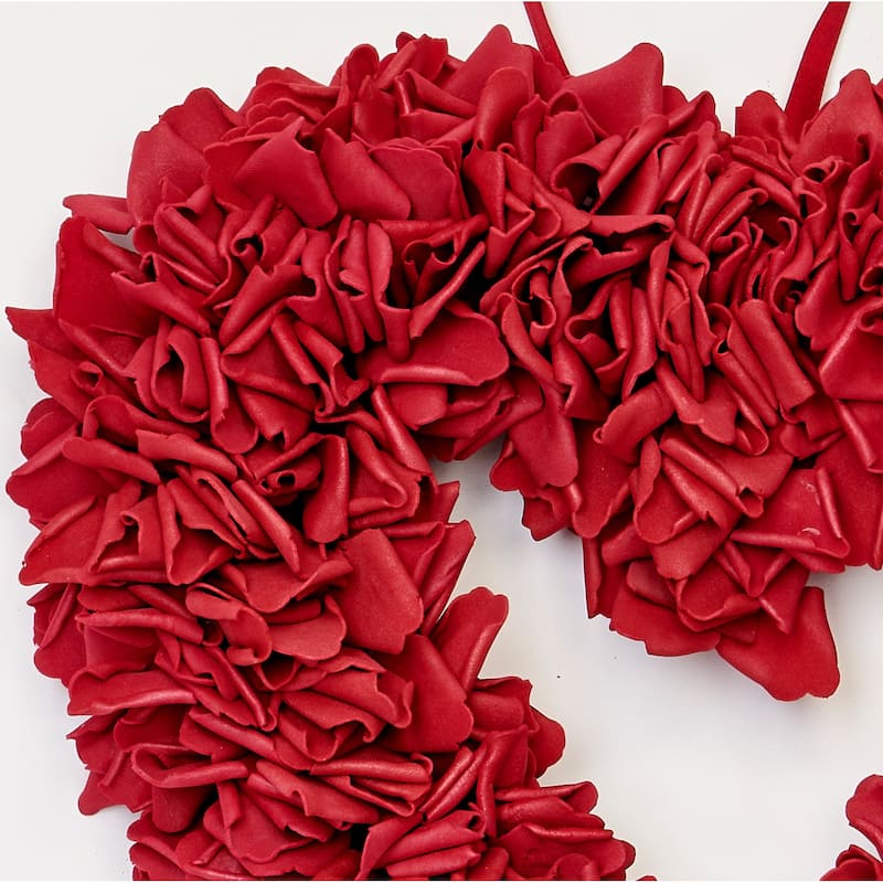13" Floral Heart Wreath - 13