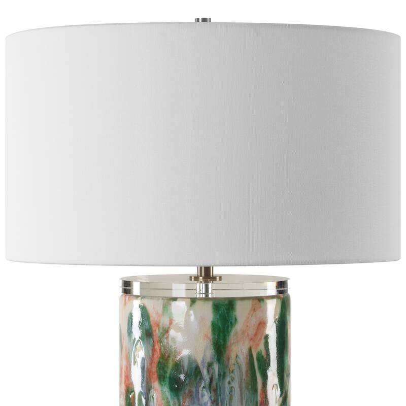 Uttermost Verdant Multi-Colored Table Lamp - 27.75" H X 18" W X 18" D