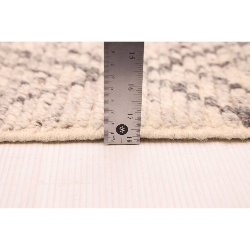 ECARPETGALLERY Hand-knotted Tangier Ivory Wool Rug - 5'4 x 7'7