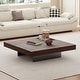 preview thumbnail 13 of 29, 43" Mid Century Modern Square Coffee Table, Carbon Steel Legs
