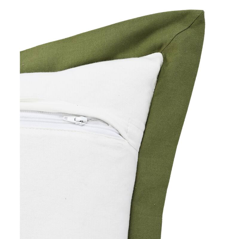 Sevita Flora Empire Bordered Throw Pillow