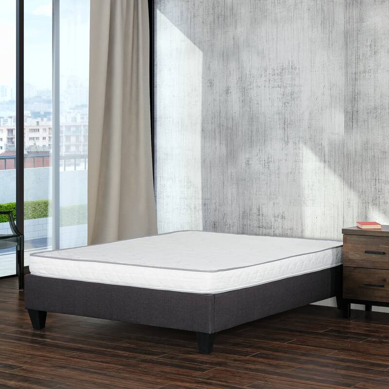 6" Firm High-Density Foam Bed Mattress in a Box - White - Full