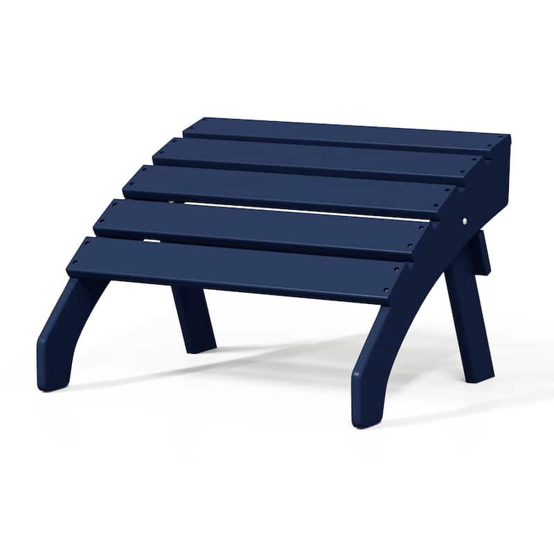 Polytrends Altura Outdoor Adirondack Folding Ottoman