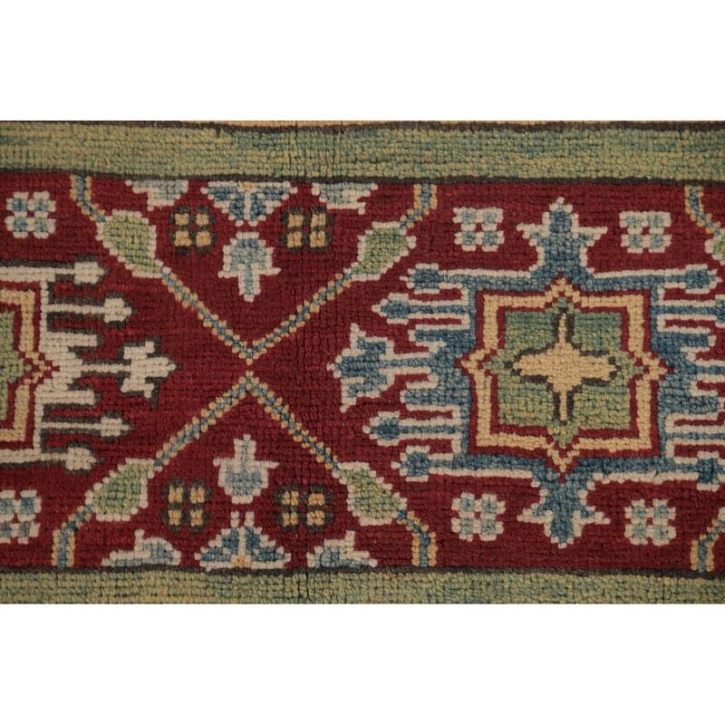 Kazak Oriental Large Area Rug Handmade Wool Carpet - 9'5" x 14'7"