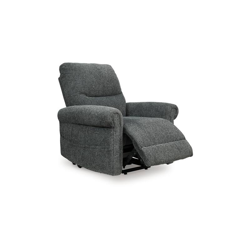 Auro Power Lift Recliner Chair, Heat, Massage, 39 Inch, Gray Polyester