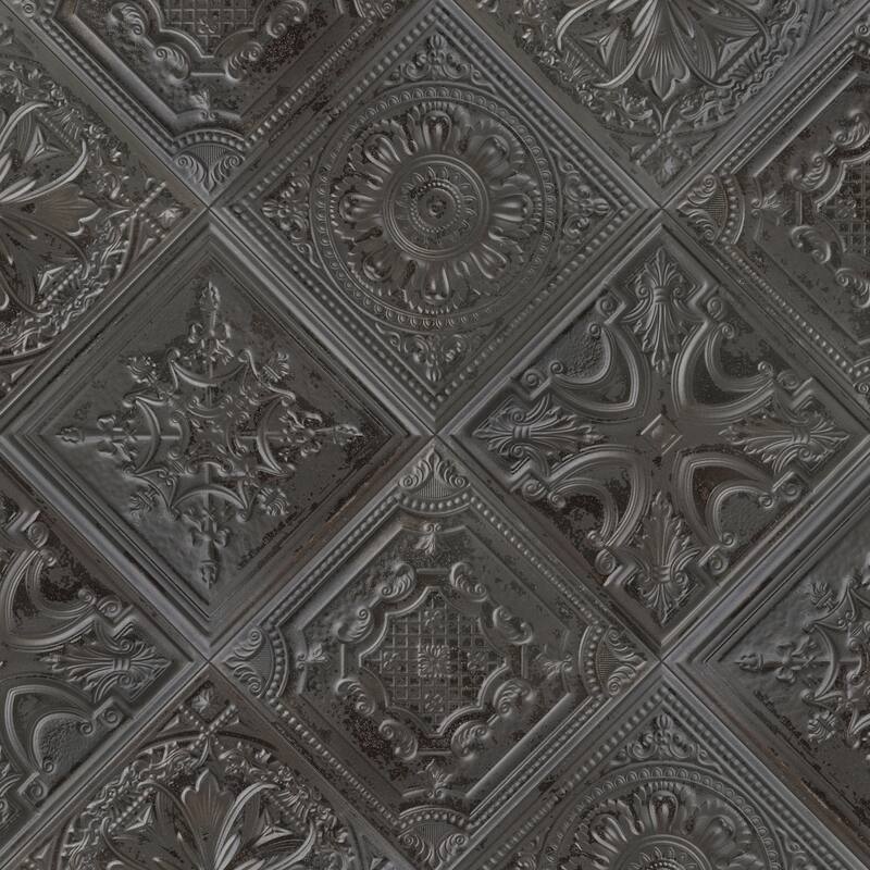 Merola Tile Fitz Lead 8" x 8" Ceramic Wall Tile