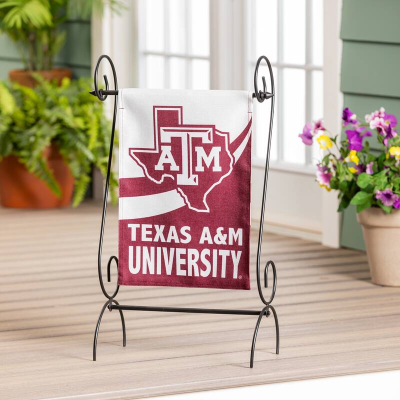 Texas A&M Burlap Flag Garden Size