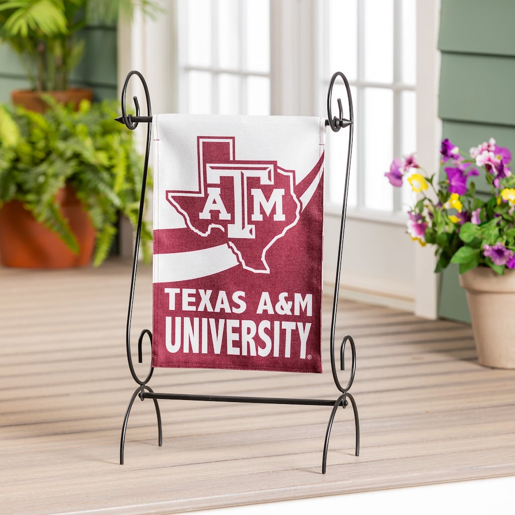 Texas A&M Burlap Flag Garden Size