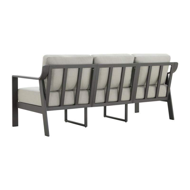 Spruce & Spring Outdoor Patio Furniture Set Aluminum Sofa Accent Chair