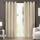 preview thumbnail 22 of 43, ATI Home Chatra Faux Silk Grommet Top Curtain Panel Pair
