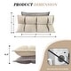 preview thumbnail 11 of 9, Double Layer Headboard Reading Pillow, Versatile Bed Backrest Pillow. Twin - Beige/Grey