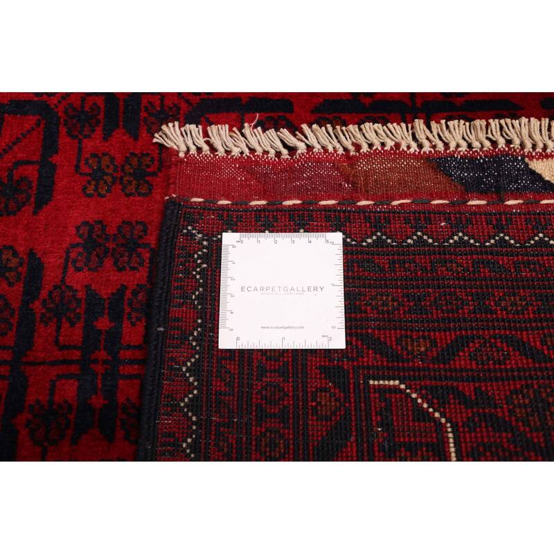ECARPETGALLERY Hand-knotted Finest Khal Mohammadi Red Wool Rug - 6'7 x 9'9