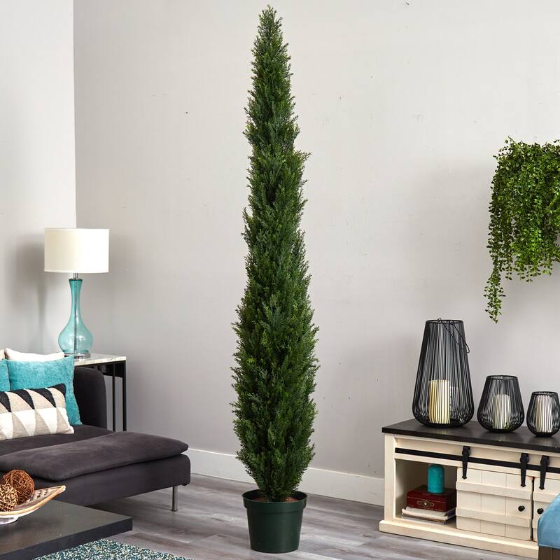 8Ft Artificial Pine Tree - Lush Greenery Decor - 96" Tall Indoor Outdoor Holiday Tree - 8ft.