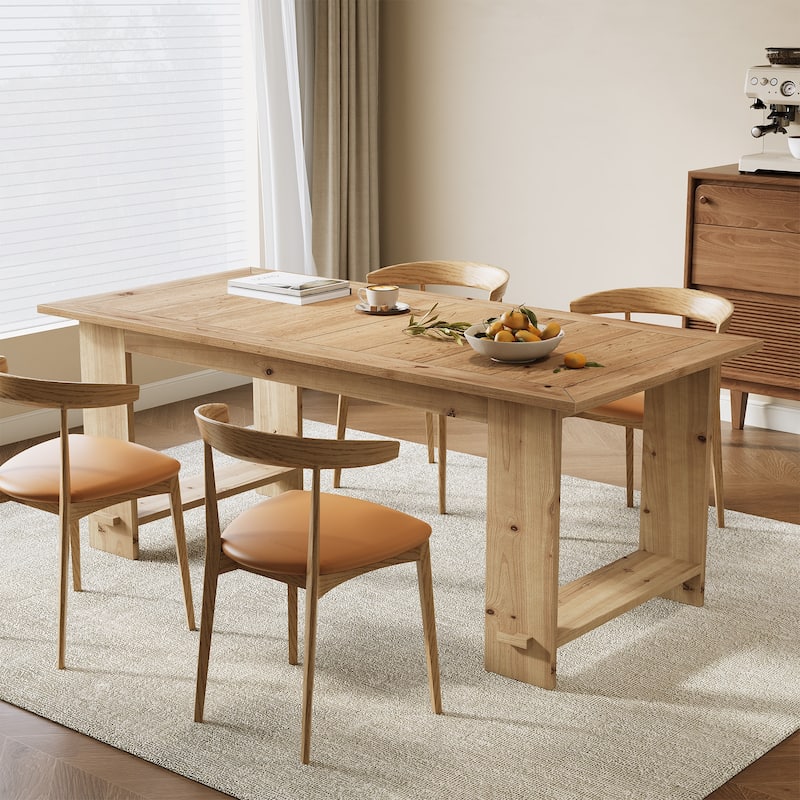 63" Rectangle Kitchen Table with Heavy Duty Legs