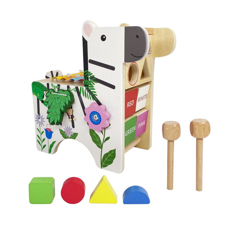 Toddler Zebra Activity Play Center with Xylophone