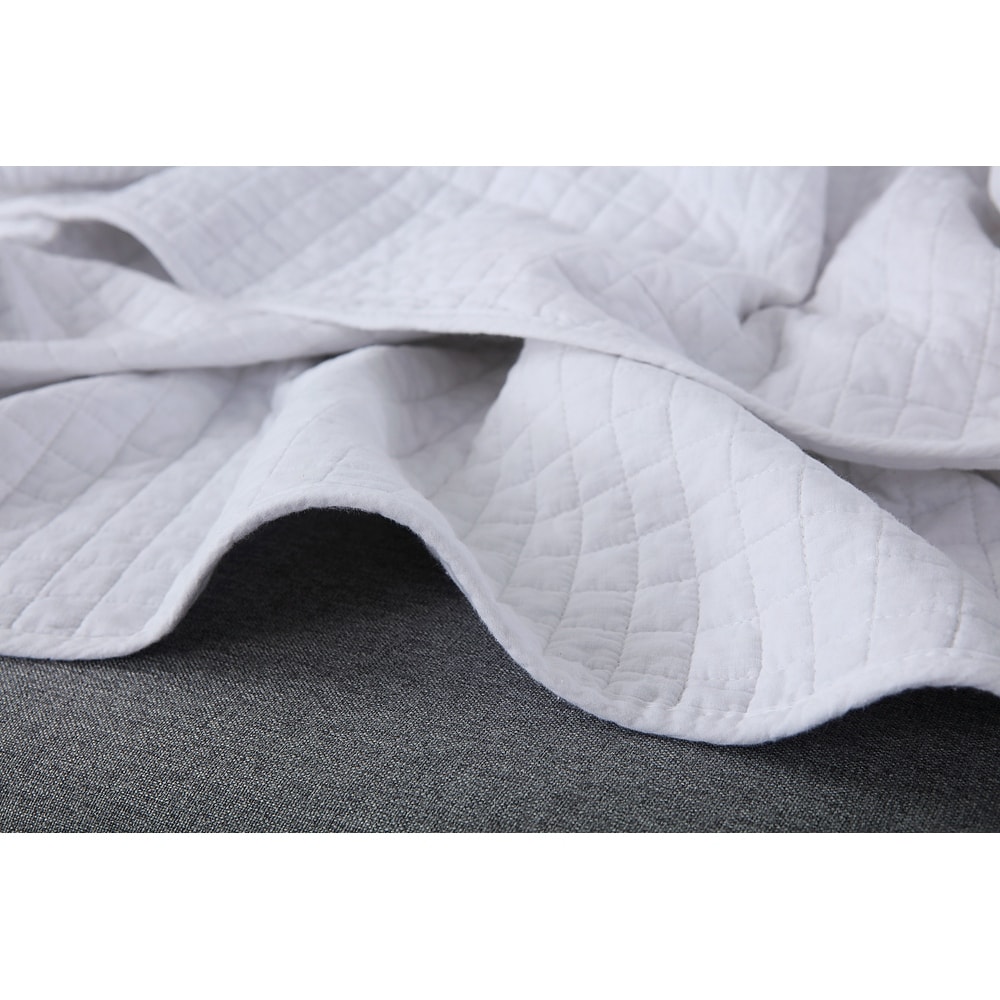 Cotton Quilt Quilted Throw Decorative Throw Blanket 50 By 60 - Picture 32 of 35