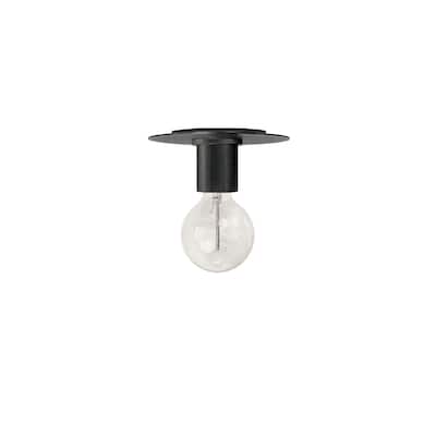 Dainolite Roswell 1 Light Flush Mount - Medium - Matte Black