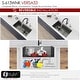 preview thumbnail 23 of 63, Undermount 33" Workstation Single-Bowl Stainless Steel Kitchen Sink