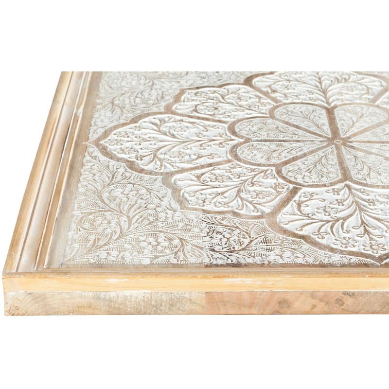 Artistic Weavers Gabriela Hand Carved Wood Floral Wall Art - Brown