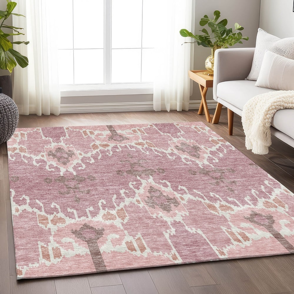 Premium Washable Super Soft Boho Ikat Mayfield Rug