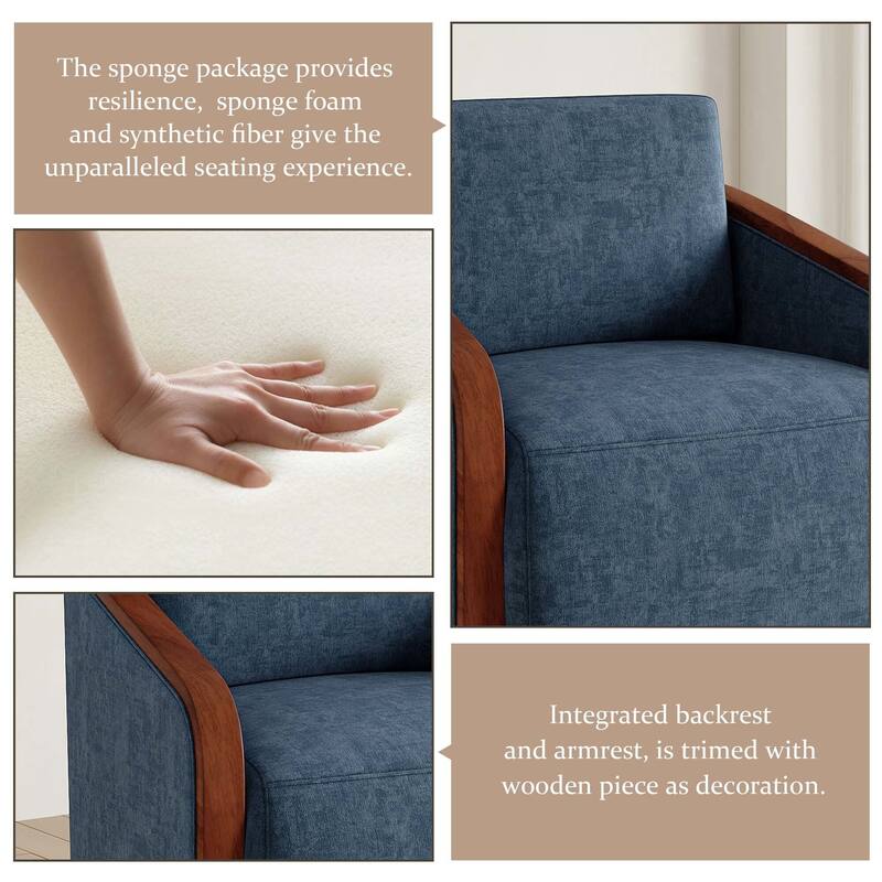 Modern Upholstered Swivel Accent Chair