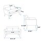 preview thumbnail 11 of 36, Loveseat, Lounge Sofa, Double Seat Removable Headrest with 2 Pillows
