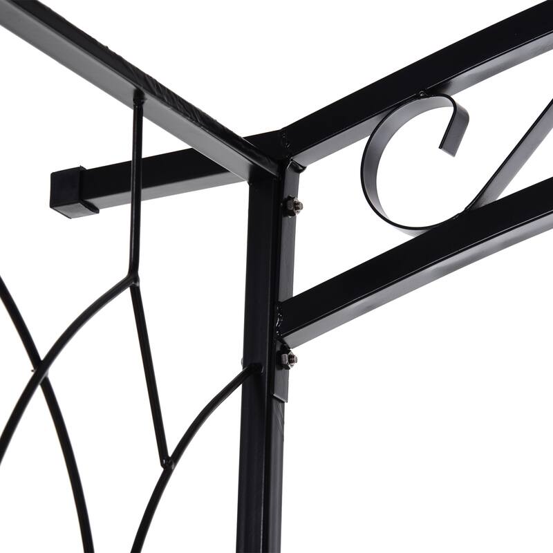 Pebbleton Scrollwork Garden Arbor & Trellis Arch by Havenside Home
