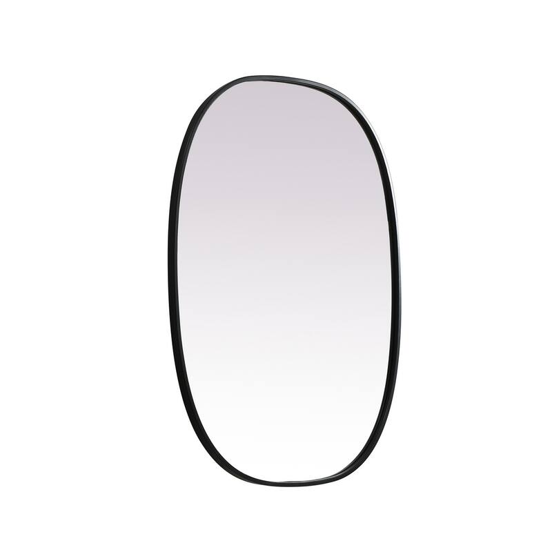 Indigo Home Metal Frame Oval Mirror 27x36 Inch