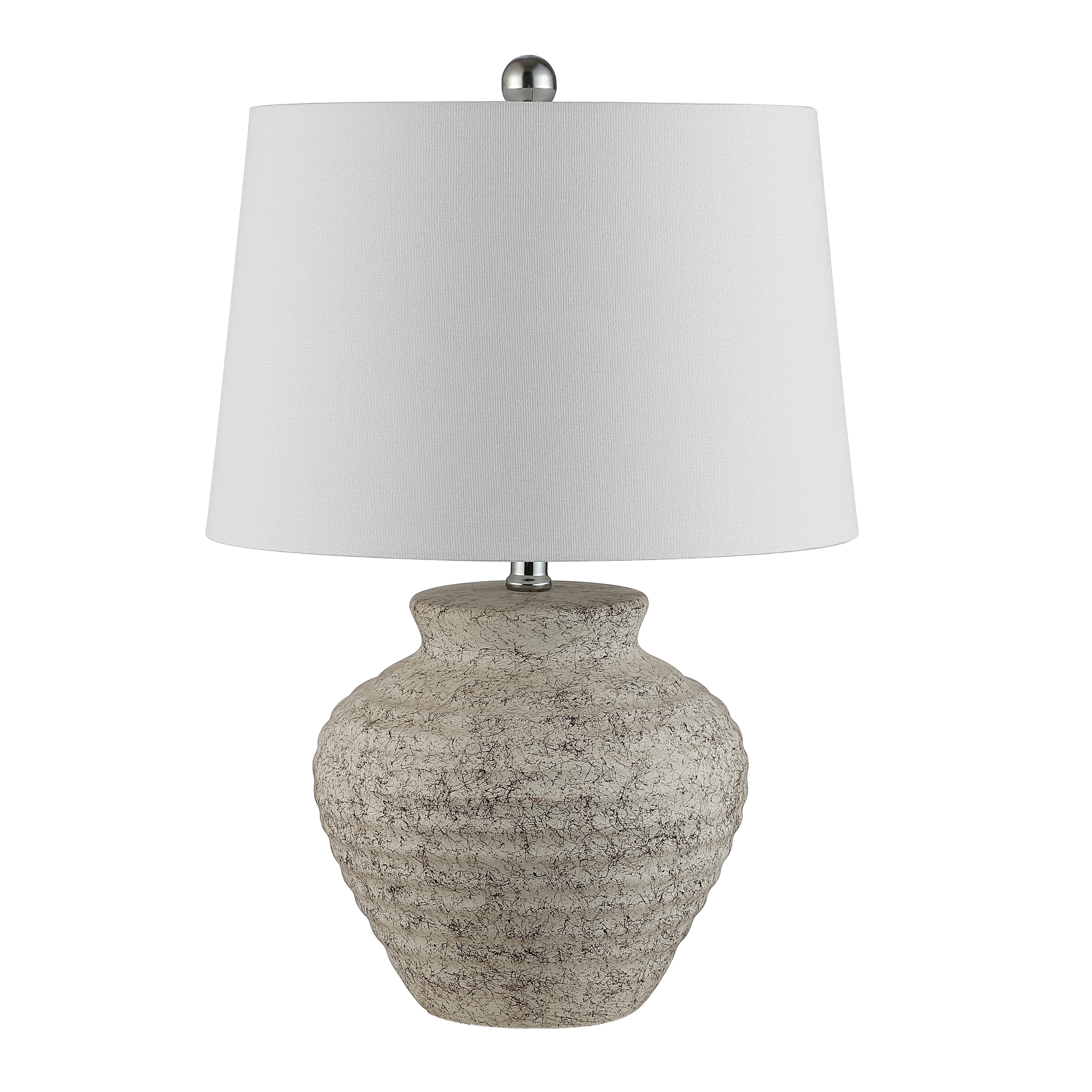 SAFAVIEH Lighting 22.5-inch Ledger Ceramic Table Lamp. - 15"W x 15"D x 23"H