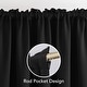 preview thumbnail 2 of 82, Deconovo 2-Pack Thermal Room Darkening Rod Pocket Curtains