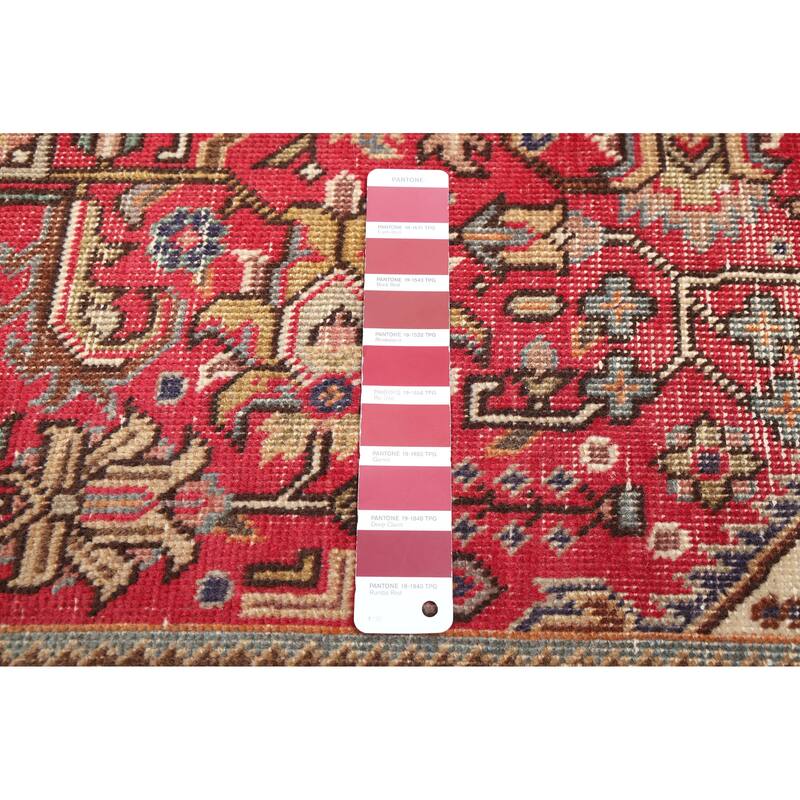 ECARPETGALLERY Hand-knotted Antalya Vintage Red Wool Rug - 6'7 x 9'9