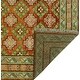 preview thumbnail 4 of 7, Balochi Beornham Rust/Green Rug - 5'6" x 7'8"