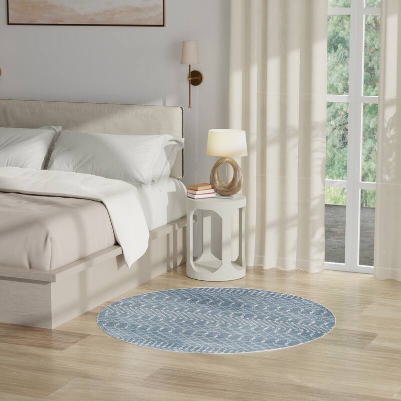Nourison Astra Machine Washable Moroccan Area Rug