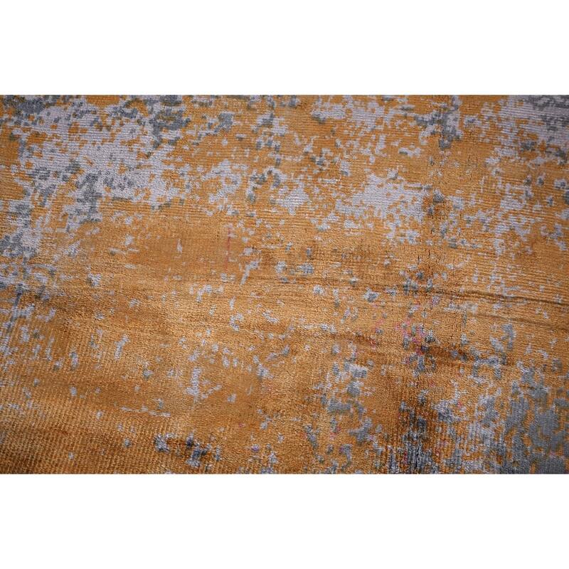 Multicolor Abstract Modern Area Rug Handmade Wool Carpet - 5'8"x 7'9"