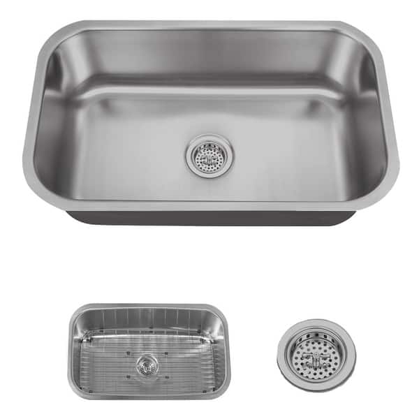 Miseno Mss3018c 30 Undermount Single Basin Stainless Steel Undermount Single Basin Stainless Steel