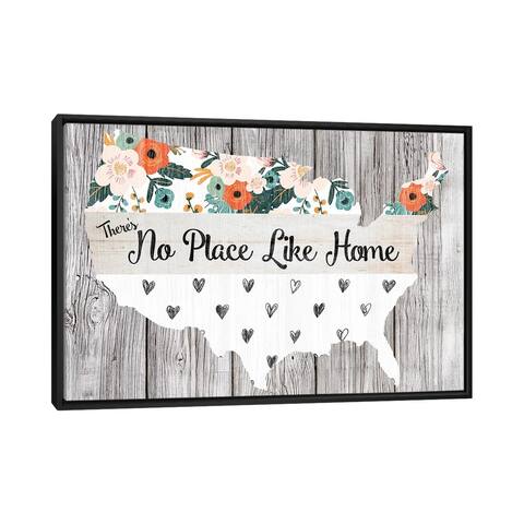 iCanvas "No Place Like Home" by Front Porch Pickins Framed