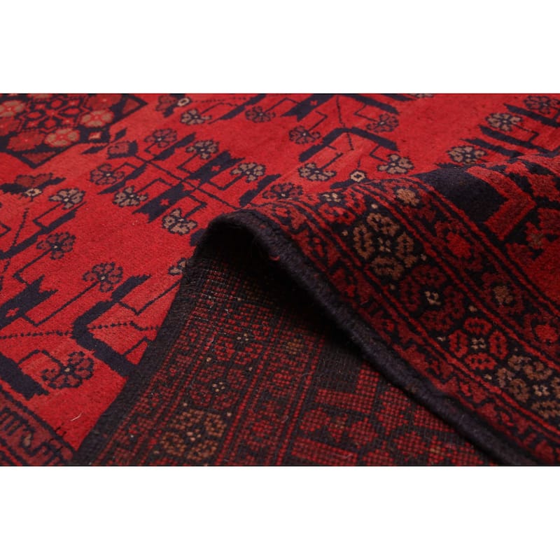 ECARPETGALLERY Hand-knotted Finest Khal Mohammadi Red Wool Rug - 4'11 x 6'5