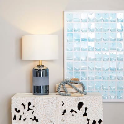 Blue Ceramic Room Table Lamp