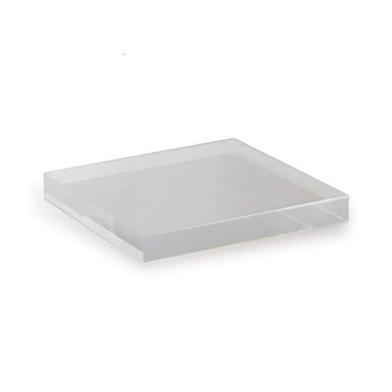 Artissance 6"W Acrylic Square Base, Home Accent Art Décor - Min 2 - 6" L x 6" W x 1" H - Transparent