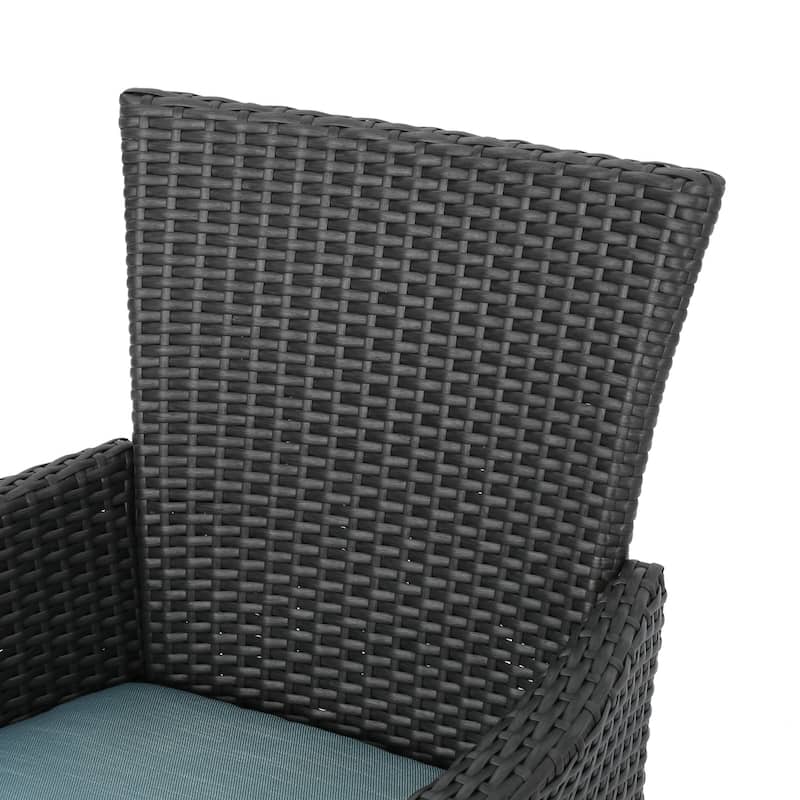 Christopher Knight Home Malta Wicker Patio Armchairs (Set of 2)