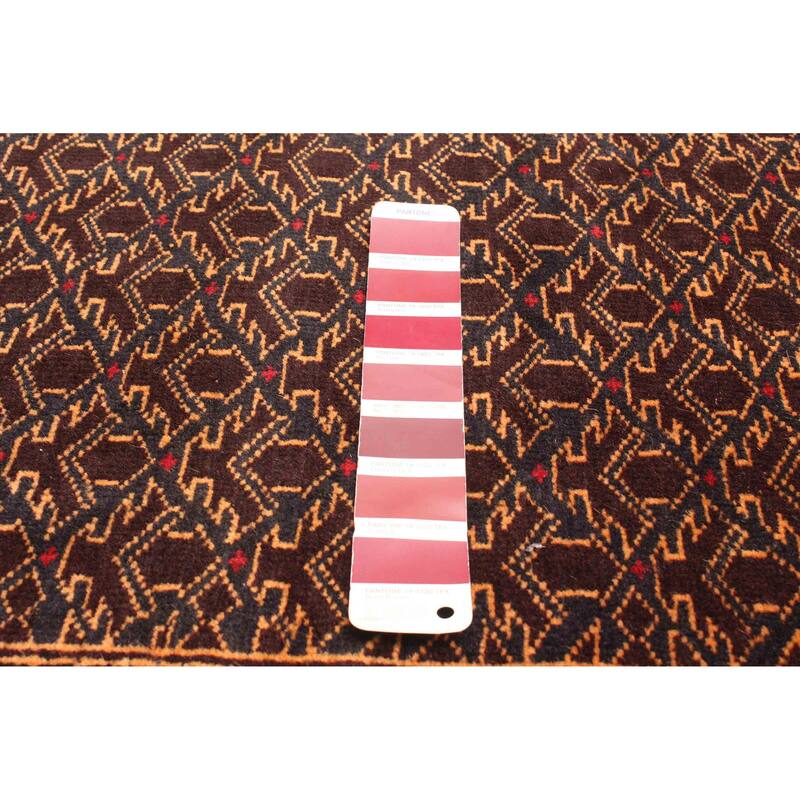 ECARPETGALLERY Hand-knotted Teimani Burgundy Wool Rug - 2'10 x 4'6