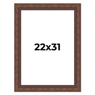 22x31 Frame Pewter Solid Wood Picture Frame Width 1.625 Inches | Interior Frame Depth 0.6875 Inches