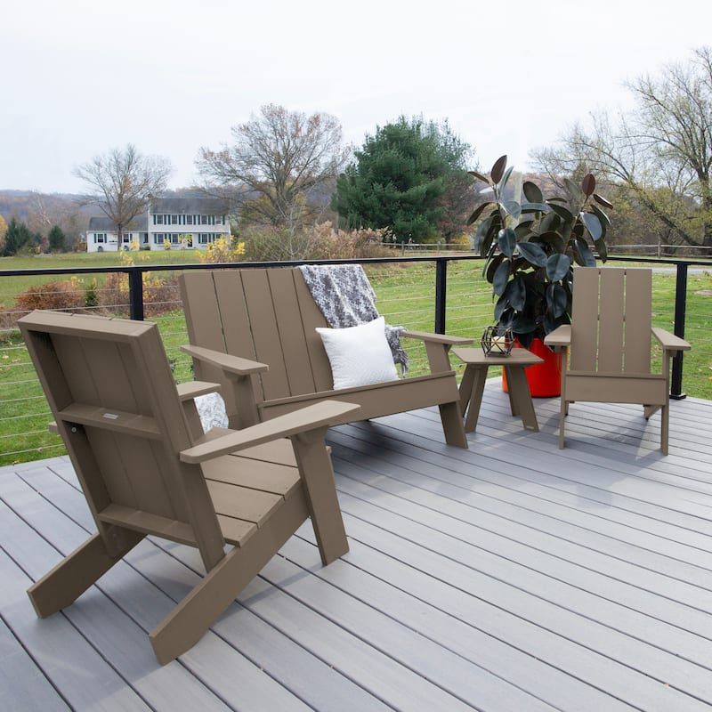 HIGHWOOD Italica Modern 4-Piece Adirondack Patio Set