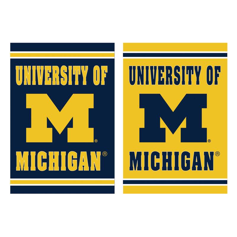 Embossed Suede Flag, Garden Size, University Of Michigan