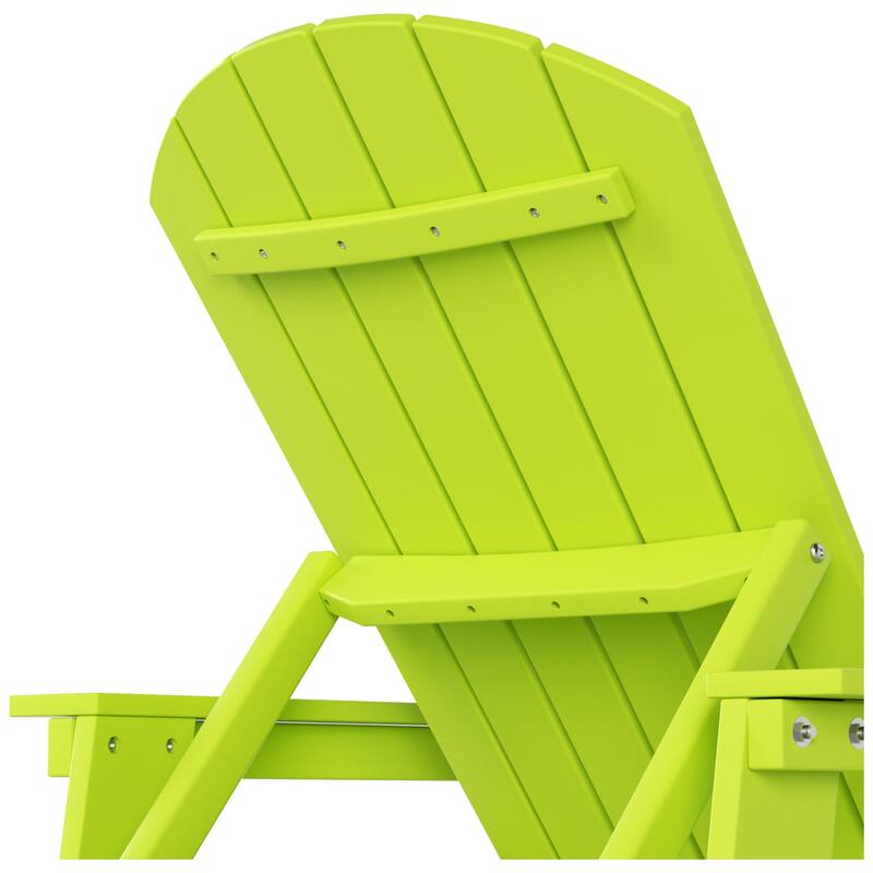 Polytrends Altura Poly Eco-Friendly All Weather Reclining Chaise Lounge with Arms