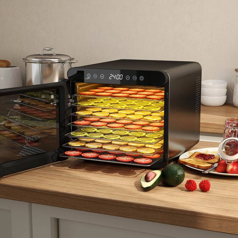 Costway Food Dehydrator 7 Stainless Steel Trays Dryer with 1-24H Timer - See Details
