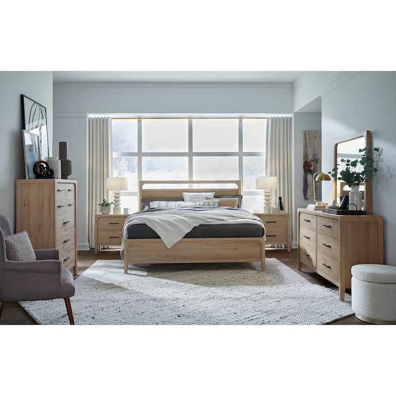 Magnussen Home Somerset Butternut Panel Bed